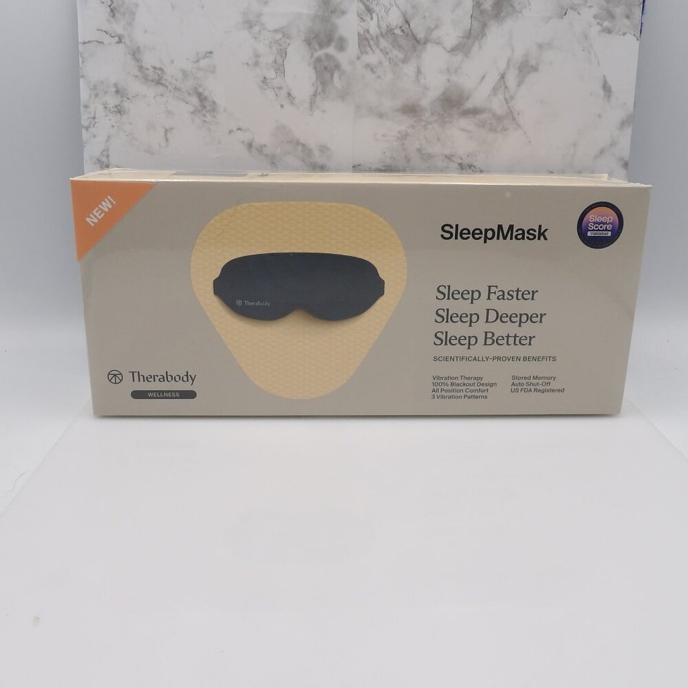 Therabody SleepMask Blackout Eye Mask With Vibration Therapy - Brand New Sealed